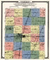 County Map, Champaign County 1929